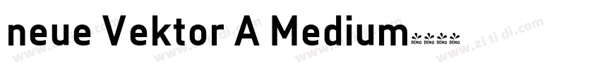 neue Vektor A Medium字体转换